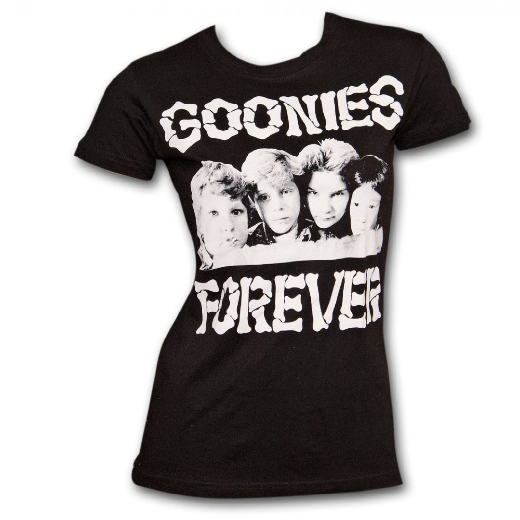 The Goonies Forever Black Juniors Graphic TShirt
